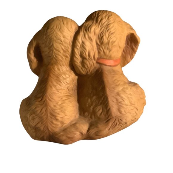 Vtg 1988 Homco Masterpiece Porcelain Figurine Two Cocker Spaniel Puppies Decor - Picture 3 of 5
